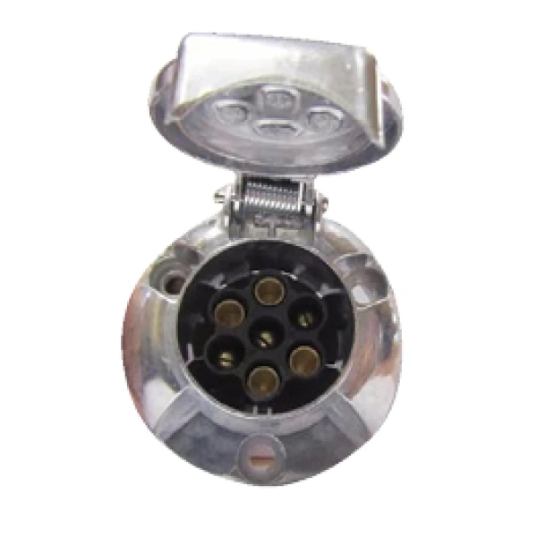 EMCHUFE ELECTRICO 7 PIN (4 HEMBRA + 3 MACHOS) CAMION REMOLQUE - Enchufes | ClickRepuestos